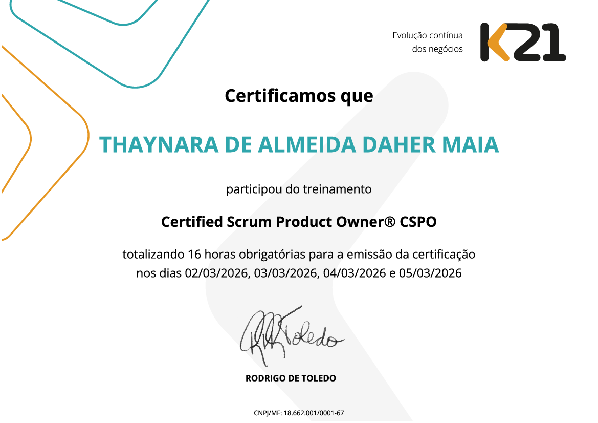 Certificado K21
